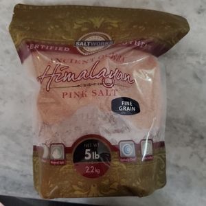 SaltWorks Ancient Ocean Himalayan Pink Salt, Fine Grain, 5 Pound Bag